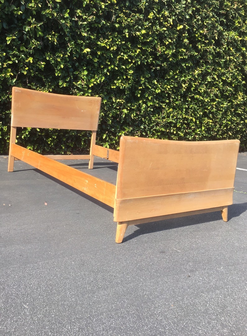 HeywoodWakefield Kohinoor Bed Twin Size Frame Mid Century Etsy