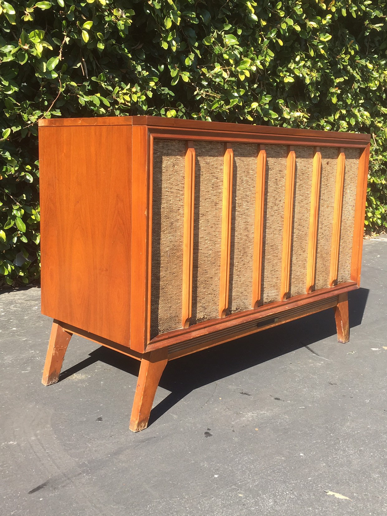 Mid Century Danish Modern Rca Model Ivf 106a Record Player Console