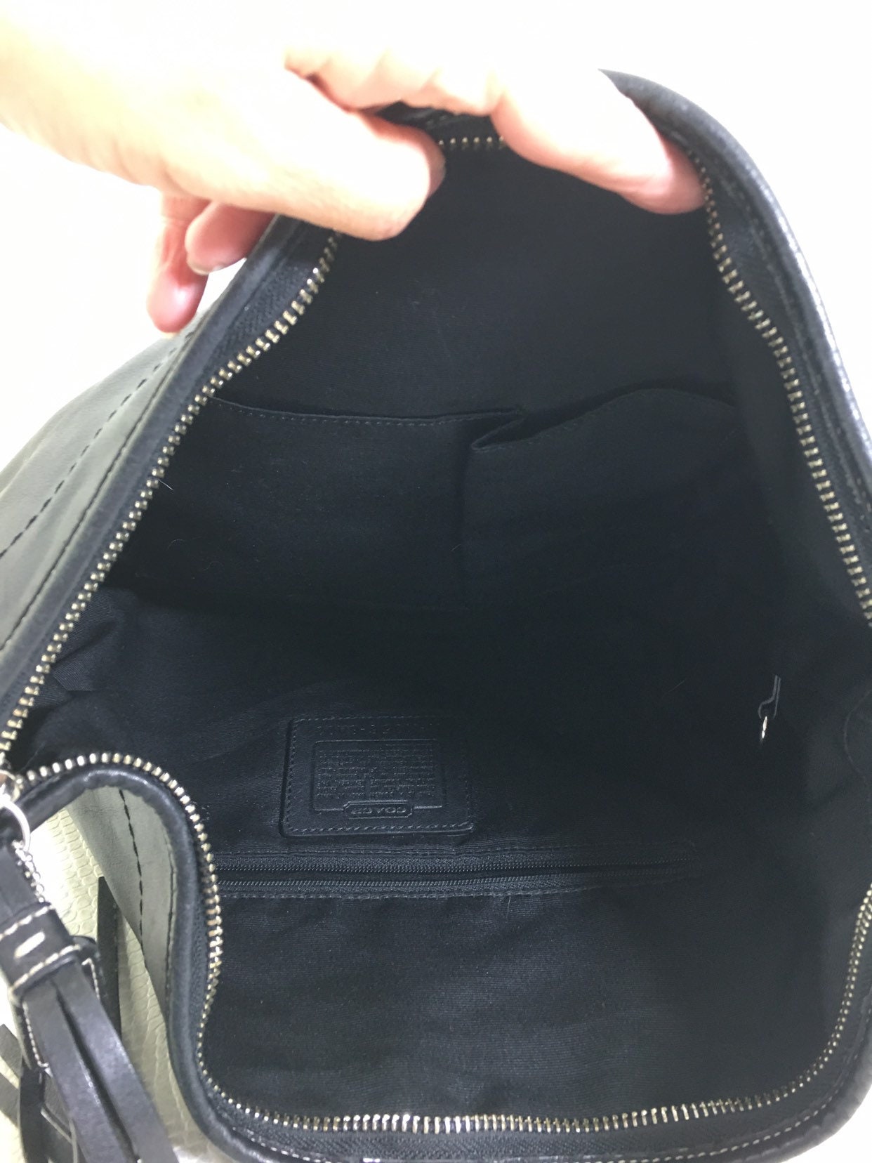 Y2K Vintage COACH Soft Black Leather Soho Hobo Large