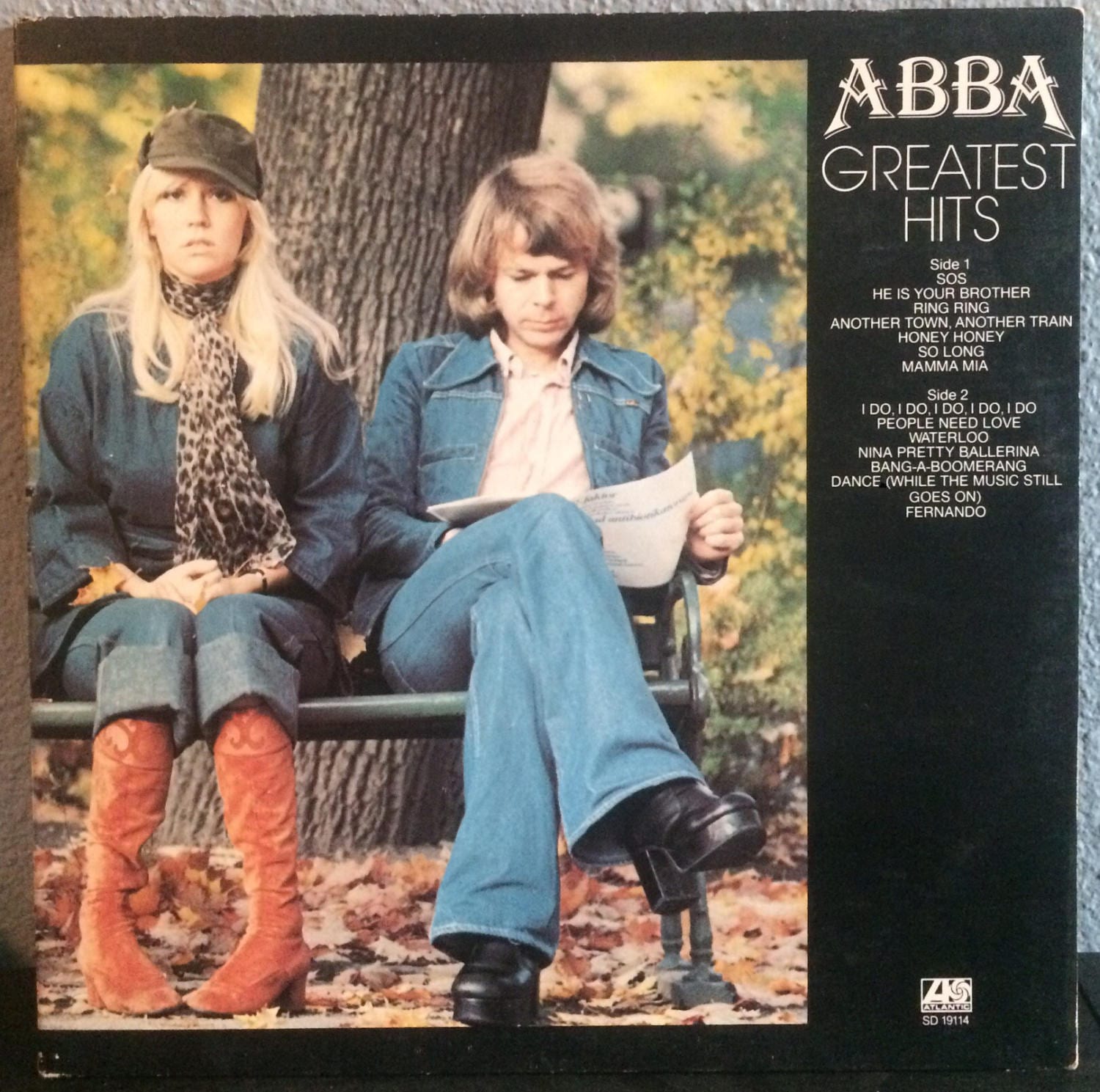 ABBA Greatest Hits, 12 inch Vinyl Record, 33 RPM Album LP, 70s Disco