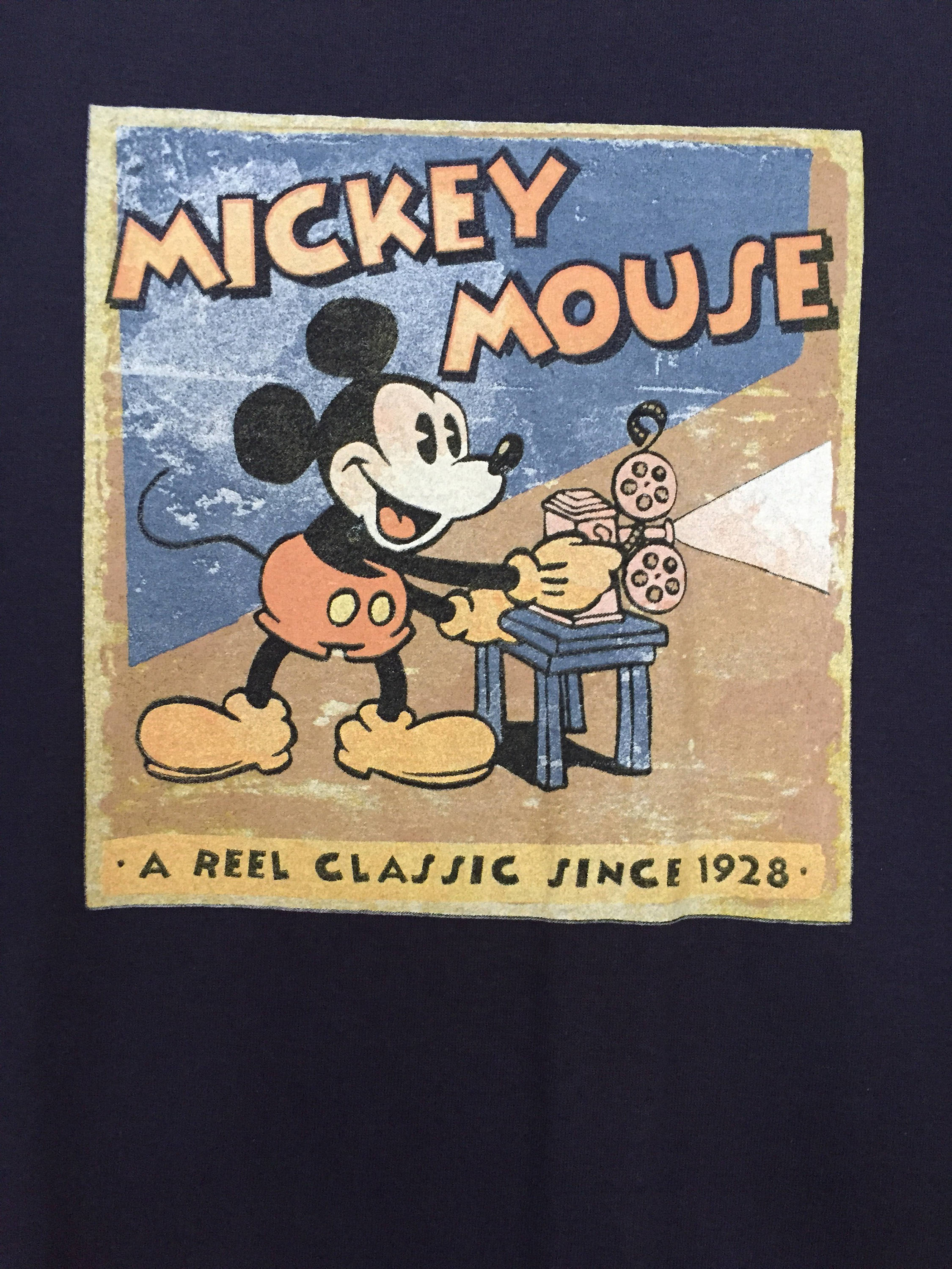 Vintage Mickey Mouse Graphic Tee Shirt Disney Store New with Tags