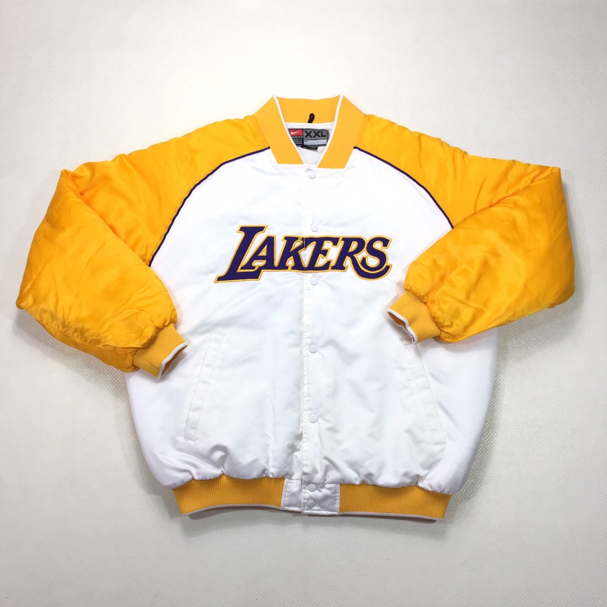 white lakers jacket