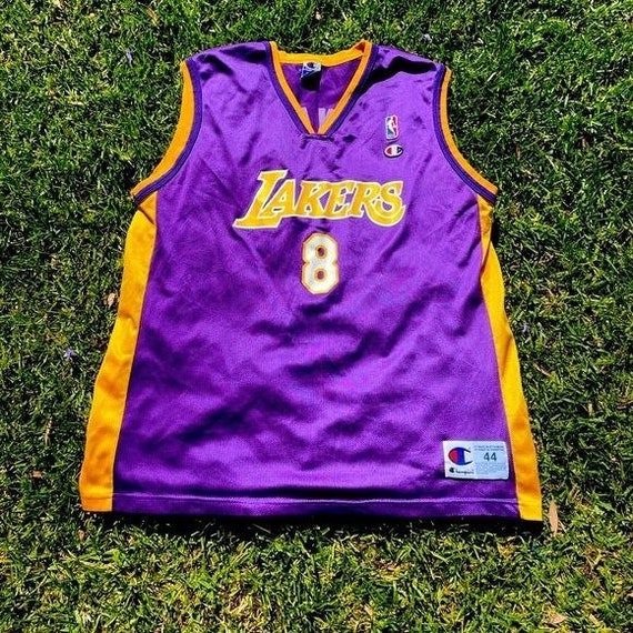 Champion Europe Los Angeles Lakers Kobe Bryant purple NBA jersey