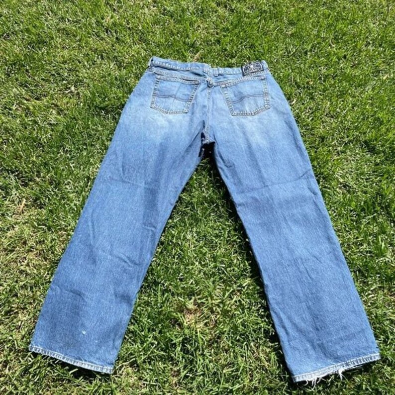 Y2K Vintage Lucky Brand Dungarees Regular Cut Wide Leg Jeans Etsy