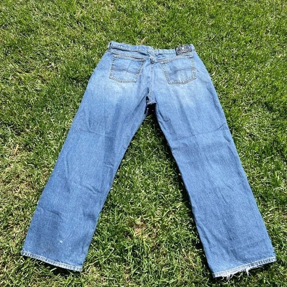 Y2K Vintage Lucky Brand Dungarees Regular Cut Wide Leg Jeans