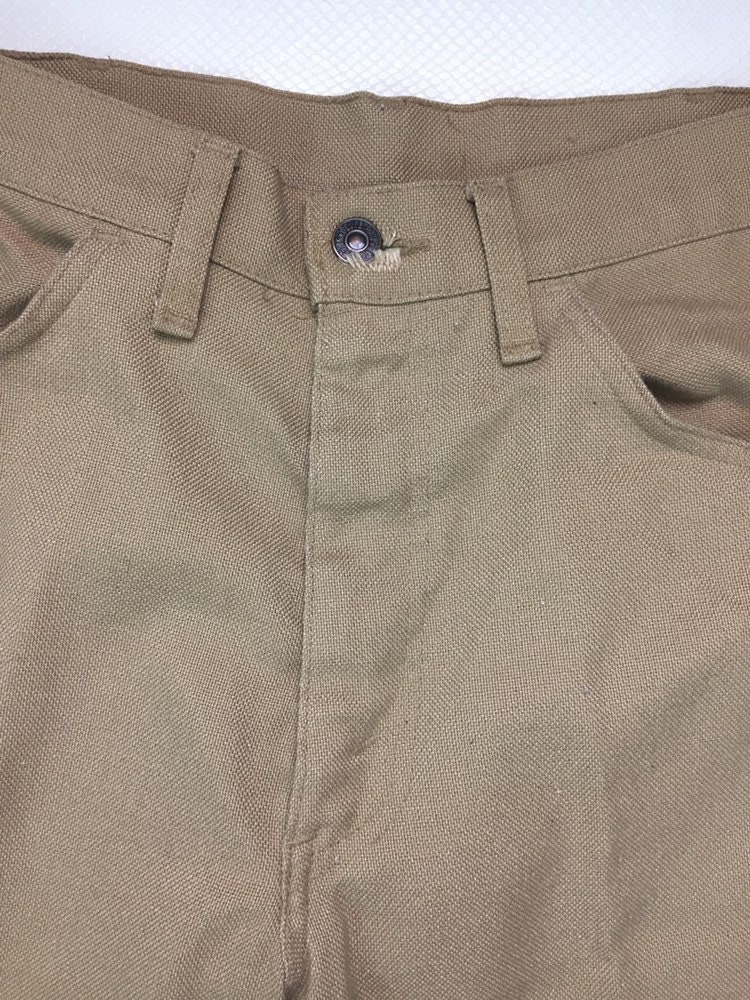 60s Vintage Sta-Prest Levis Black Tab Tan Twill Flare Leg Pants 32, Vintage Levis Sta-Prest
