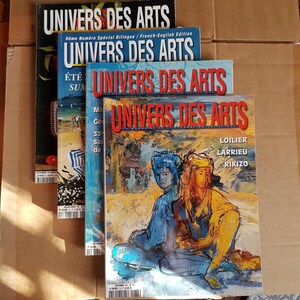 4 revues UNIVERS DES ARTS  année 2002