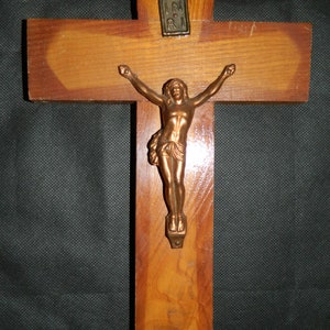 Ancient Crucifix, ancient Crucifix.  Vintage. French cross vintage 1950s