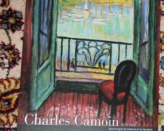 french poster. AFFICHE exposition Charles CAMOIN 1997