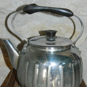 ANCIENNE BOUILLOIRE aluminium Déco KETTLE French Vintage