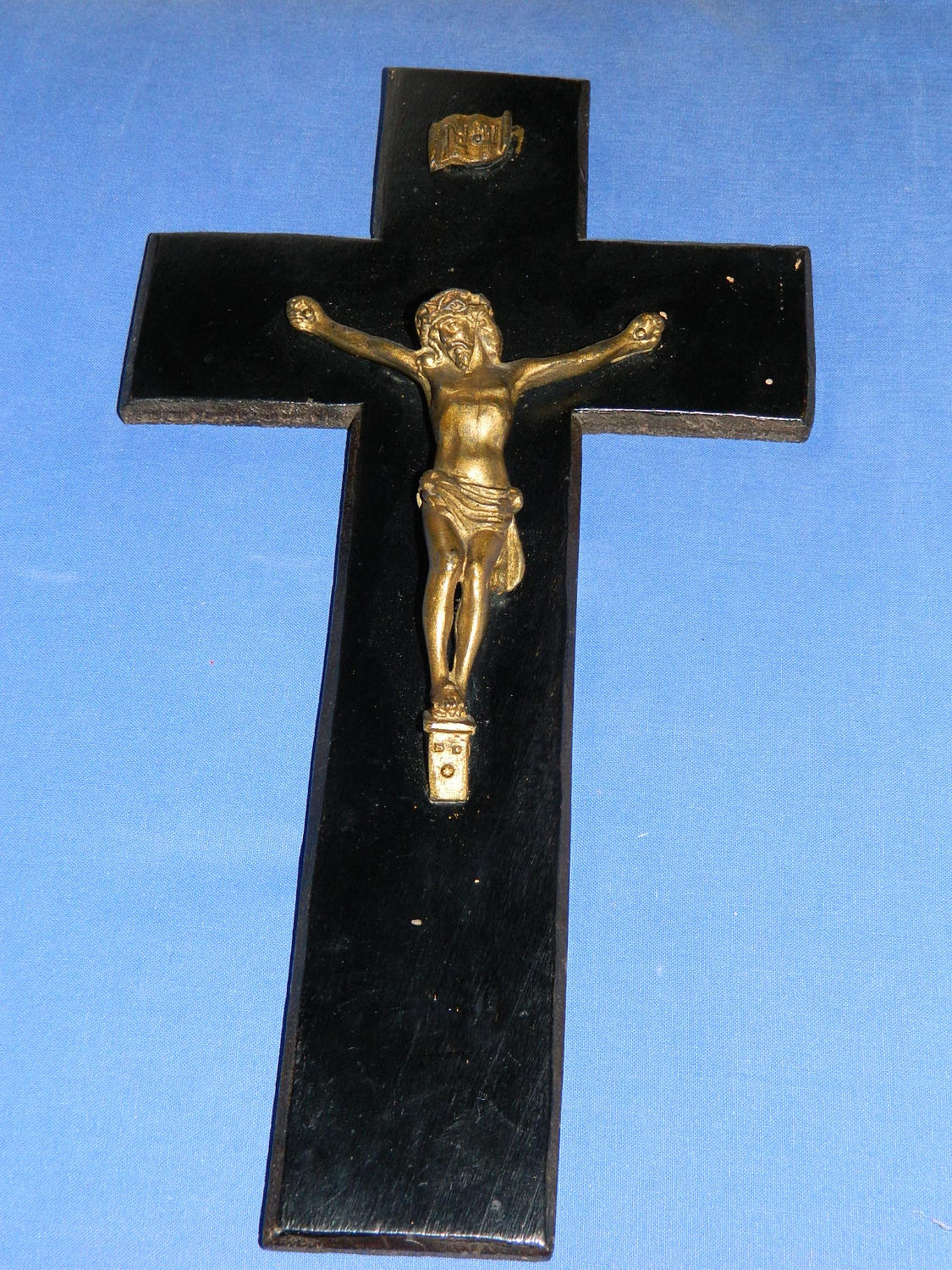 Antique Catholic Reliquary Crucifix Ancienne Croix Reliquaire France 1930..rare