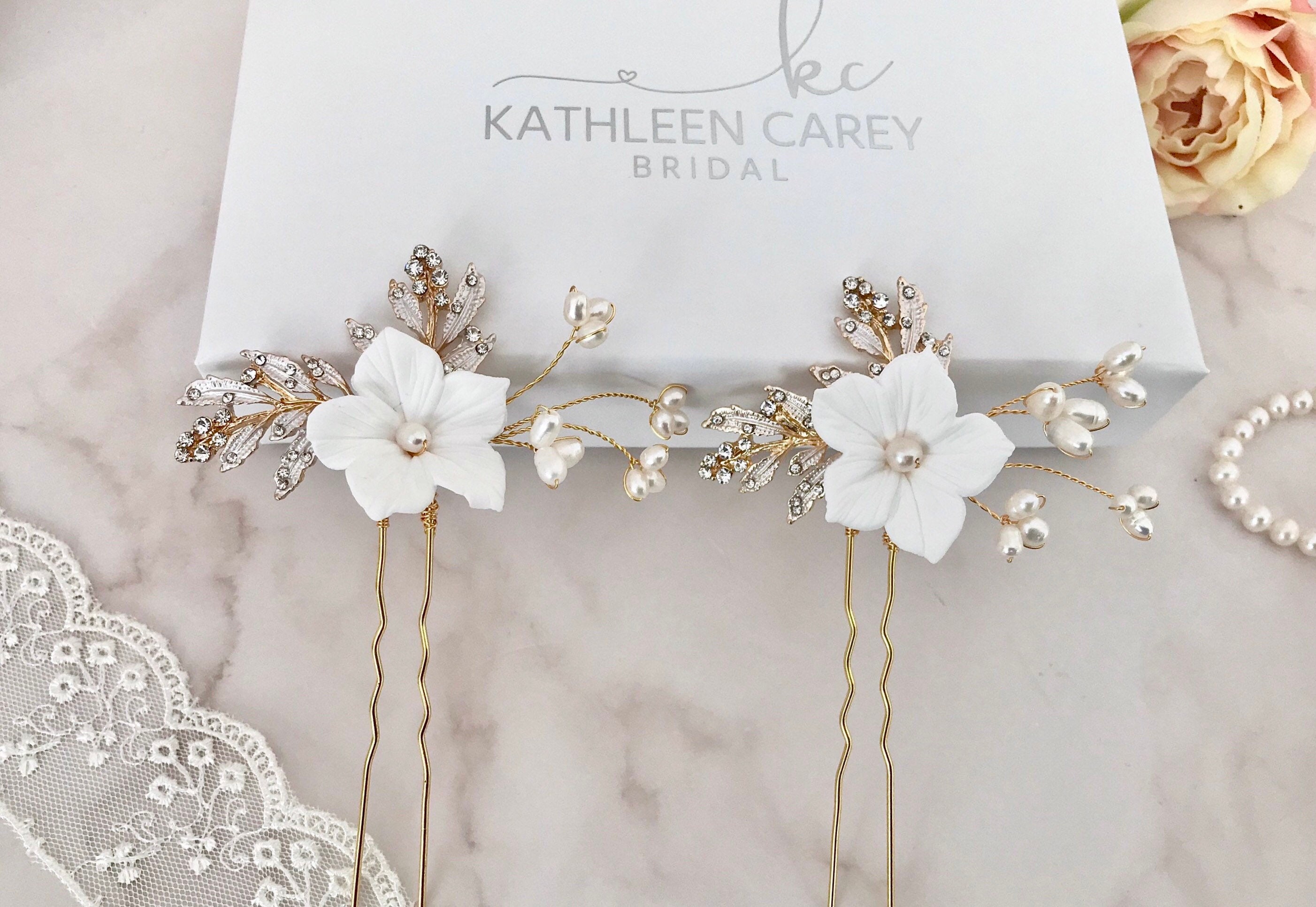 Kathleen Carey Bridal Hair Pins Kathleen Carey Bridal | Cardigan main image 3