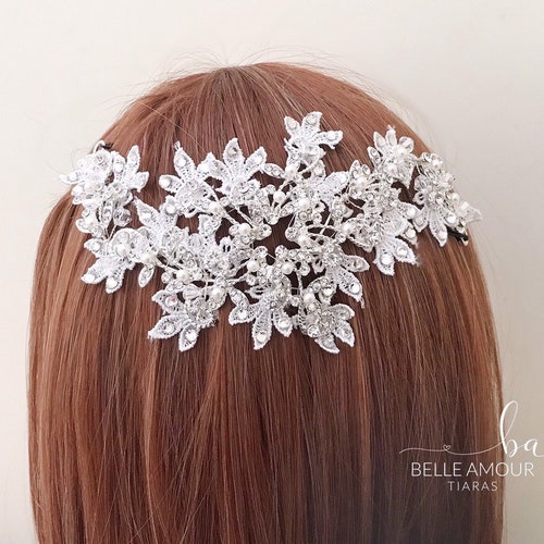 Wedding Lace Headpiece Lace Hair Vine Bridal Hair Accessory Etsy