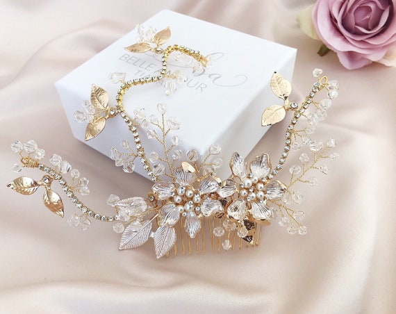 Gold Hair Vine SALE Bridal Hair Accessories Wedding Vine | Etsy