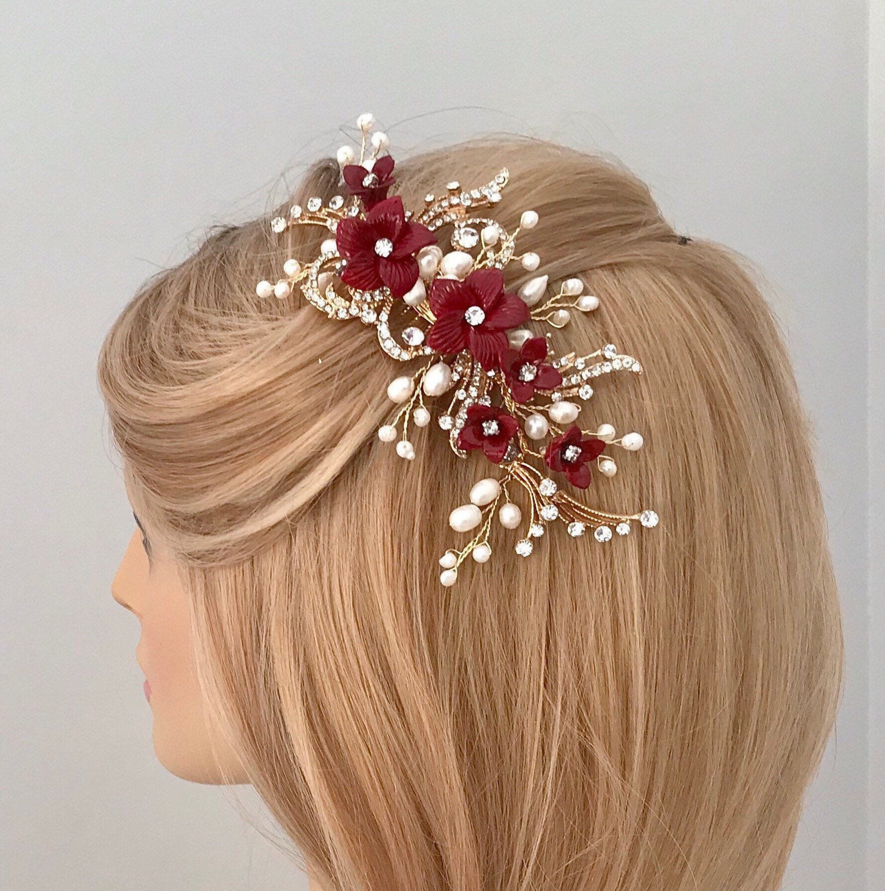 Flower Hair Accessories - Etsy UK Flower Hair Accessories - Etsy UK