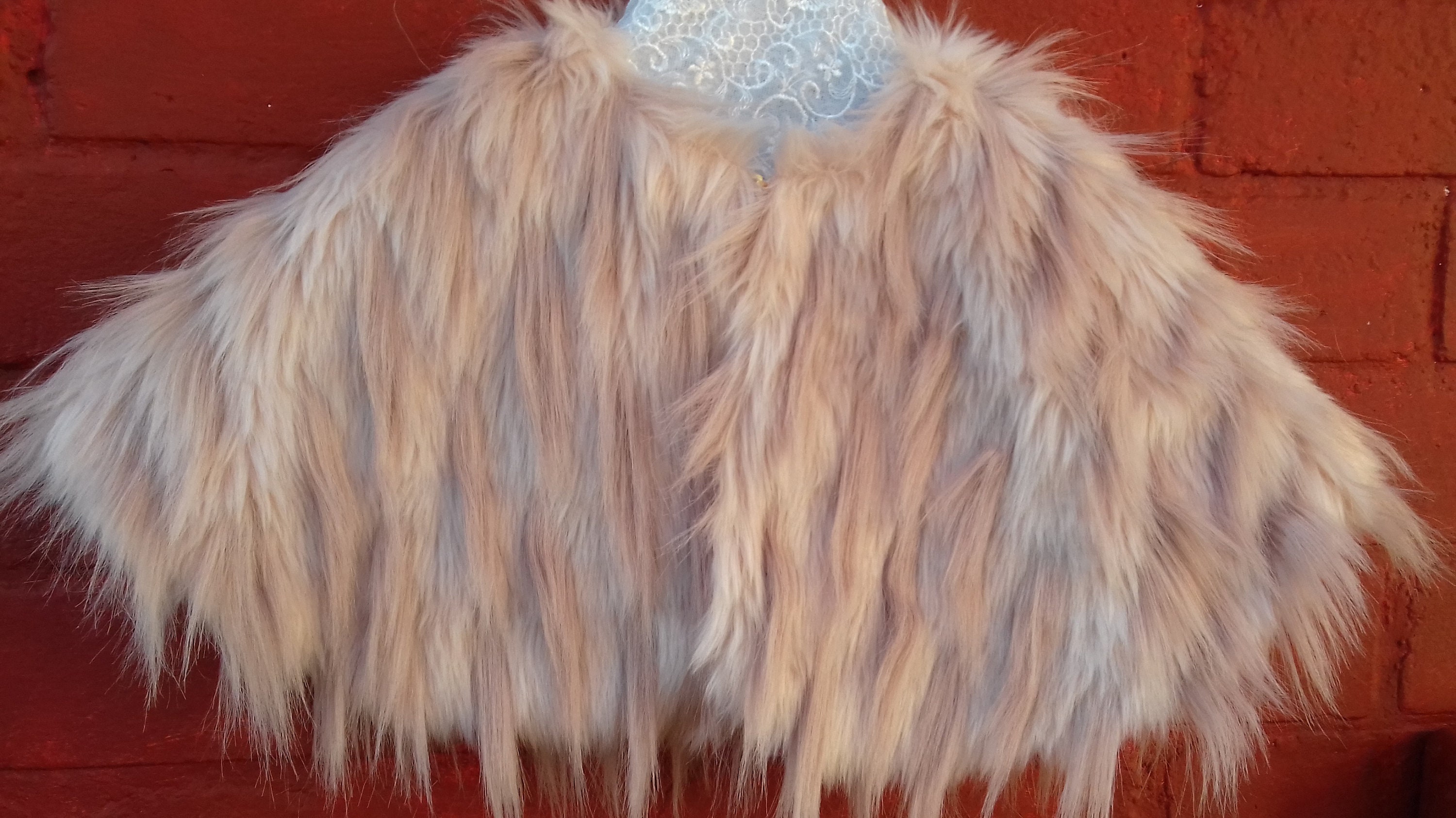 Beige Fur Capelet - Etsy