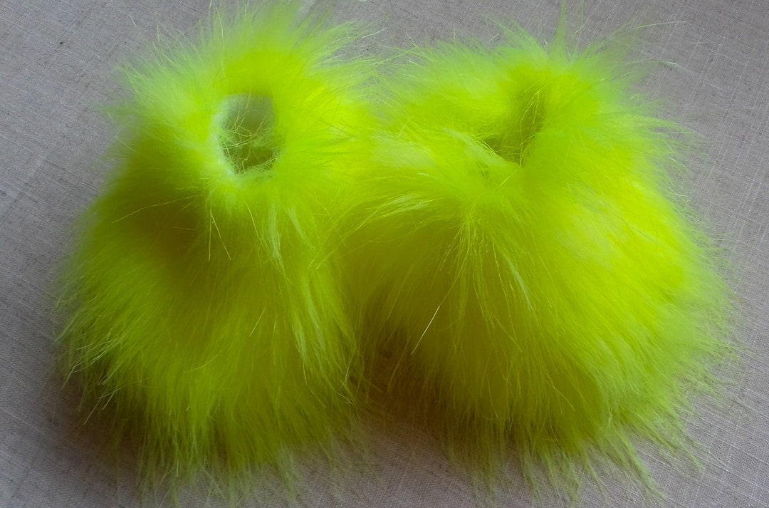 Baby Fluffy Boots in Neon-green/new-born Photo Prop/new-born Modern All ...