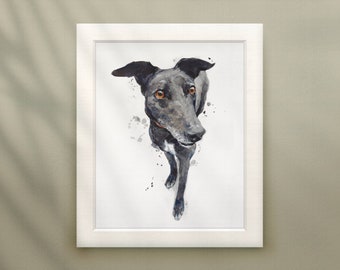 Bespoke Hand-Painted Pet Portrait - Watercolour & Mixed Media Painting from your Photos