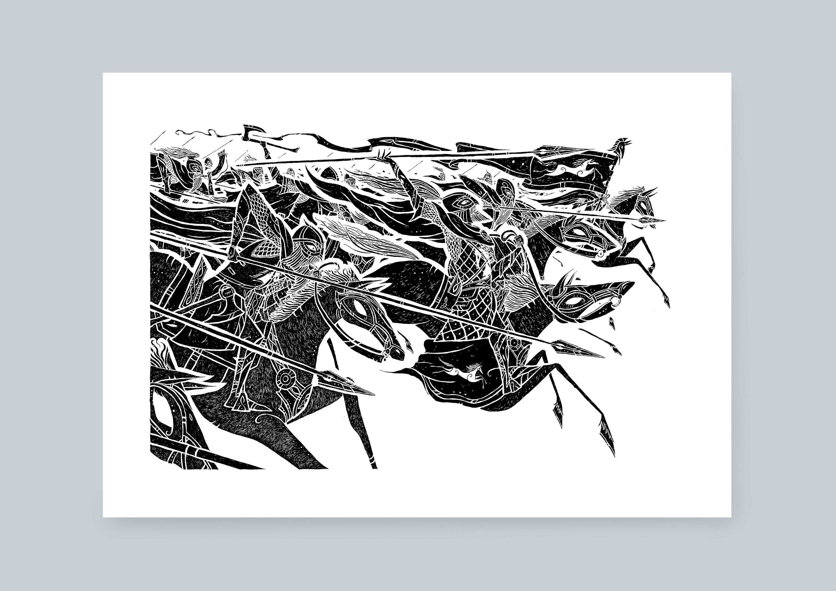 Ride of the Rohirrim - Etsy, image size:2829x2000