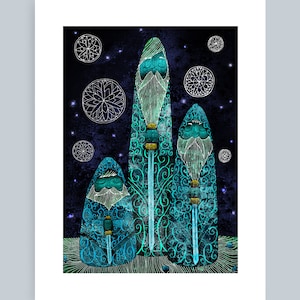 Drei Brüder - Giclée Druck