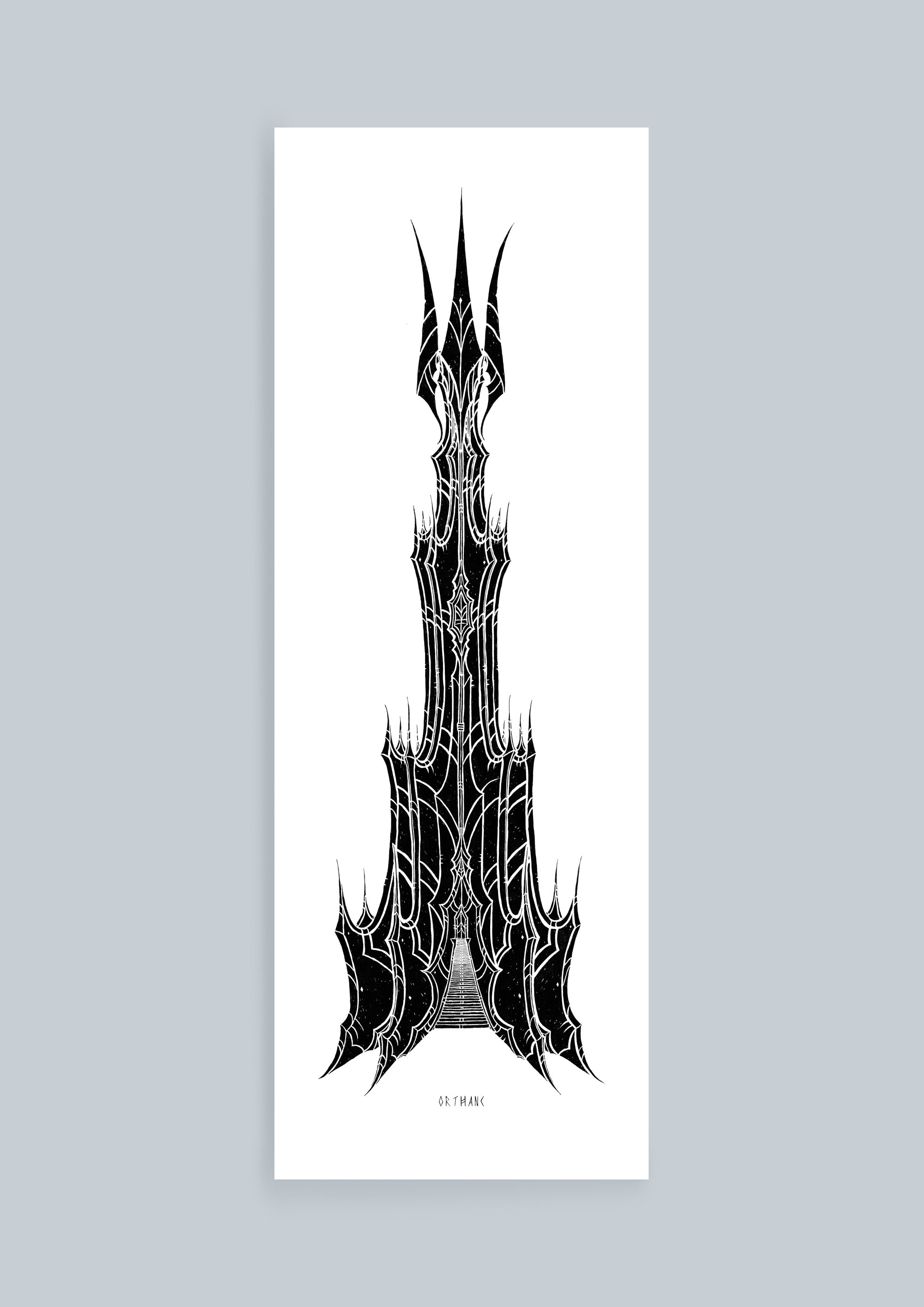 Lord of the Rings - Orthanc - Giclée print