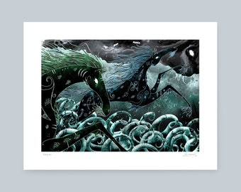 Kelpies - Giclée print