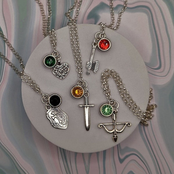 Lord of the Rings Character Inspired Mini Jewel & Charm Necklaces - Frodo, Samwise, Legolas, Gimli, Aragorn, Boromir, Gandalf