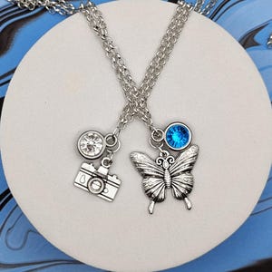 Life is Strange Character Inspired Mini Jewel & Charm Necklaces - Max and Chloe