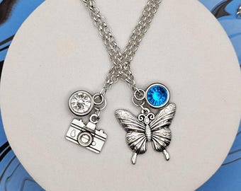 Life is Strange Character Inspired Mini Jewel & Charm Necklaces - Max and Chloe