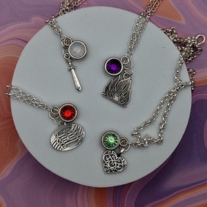 The Witcher Netflix Character Inspired Mini Jewel & Charm Necklaces - Geralt, Yennefer, Ciri, Jaskier