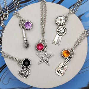 HSMTMTS Character Inspired Mini Jewel & Charm Necklaces - Nini, Ricky, EJ, Gina, Kourtney, Seb, Carlos, Ashlyn, Big Red