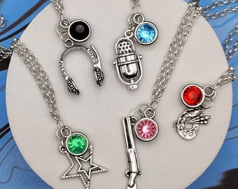 The Quarry Character Inspired Mini Jewel & Charm Necklaces - All Main Characters - Dylan, Ryan, Abi, Emma, Jacob, Laura, Kaitlyn, Max, ++