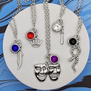 Twisted Wonderland Character Inspired Mini Jewel & Charm Necklaces - All Students / Dorms