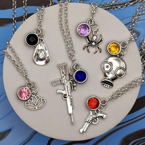 Overwatch 2 Inspired Mini Jewel and Charm Necklaces - All Characters / Heroes Available