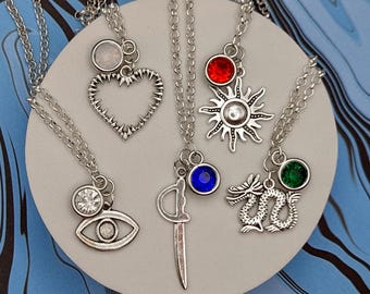 Wuthering Waves Character Inspired Mini Jewel and Charm Necklaces - All Characters / Resonators Available