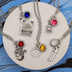The Outer Worlds Inspired Mini Jewel and Charm Necklaces - All Companions - Ellie, Felix, Max, Nyoka, Parvati, SAM