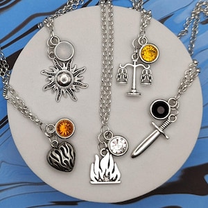 The Outer Banks Inspired Mini Jewel and Charm Character Necklaces - All Pogues - John, Kiara, Pope, JJ, Cleo + Sarah