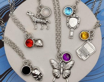 Until Dawn Character Inspired Mini Jewel & Charm Necklaces - All 8 Main Characters + Beth and Hannah