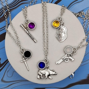 Vox Machina Character Inspired Mini Jewel & Charm Necklaces - Critical Role 1 - Vex, Vax, Pike, Percy, Keyleth, Scanlan, Grog