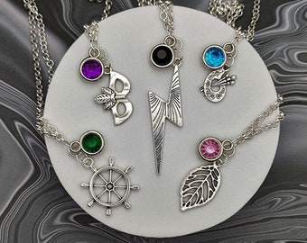 Critical Role 2 Character Inspired Mini Jewel & Charm Necklaces - Mighty Nein - Nott / Veth, Caleb, Fjord, Jester, Beau, Yasha, Molly, Cad