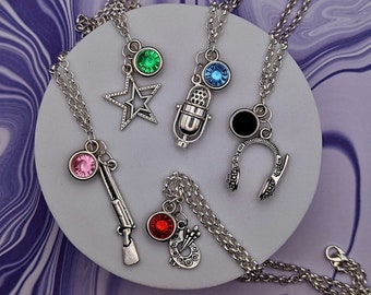 The Quarry Character Inspired Mini Jewel & Charm Necklaces - All Main Characters - Dylan, Ryan, Abi, Emma, Jacob, Laura, Kaitlyn, Max, ++