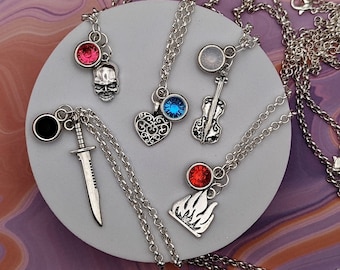 The Umbrella Academy Netflix Character Inspired Mini Jewel & Charm Necklaces - All Main Hargreeves, 1-7