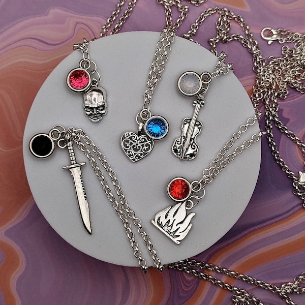 The Umbrella Academy Netflix Character Inspired Mini Jewel & Charm Necklaces - All Main Hargreeves, 1-7
