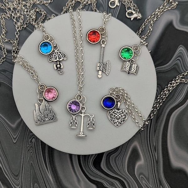 The Adventure Zone: Balance Inspired Mini Jewel & Charm Necklaces - Taako, Magnus, Merle, The DM + Lup, Barry, Kravitz, Lucretia, Angus