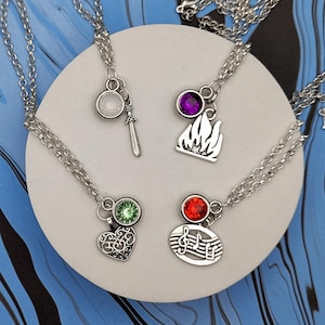 The Witcher Netflix Character Inspired Mini Jewel & Charm Necklaces - Geralt, Yennefer, Ciri, Jaskier