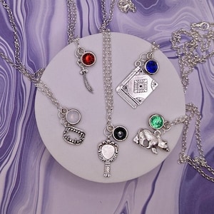 Baldur's Gate 3 Inspired Mini Jewel and Charm Necklaces - All Companions - Gale, Shadowheart, Astarion, Wyll, Lae'zel, Karlach, Halsin ++