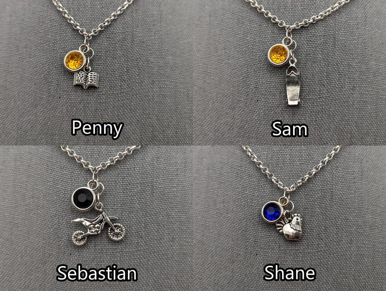 Stardew Valley Bachelor & Bachelorettes Inspired Mini Jewel and Charm Necklaces - All Romance Options image 4