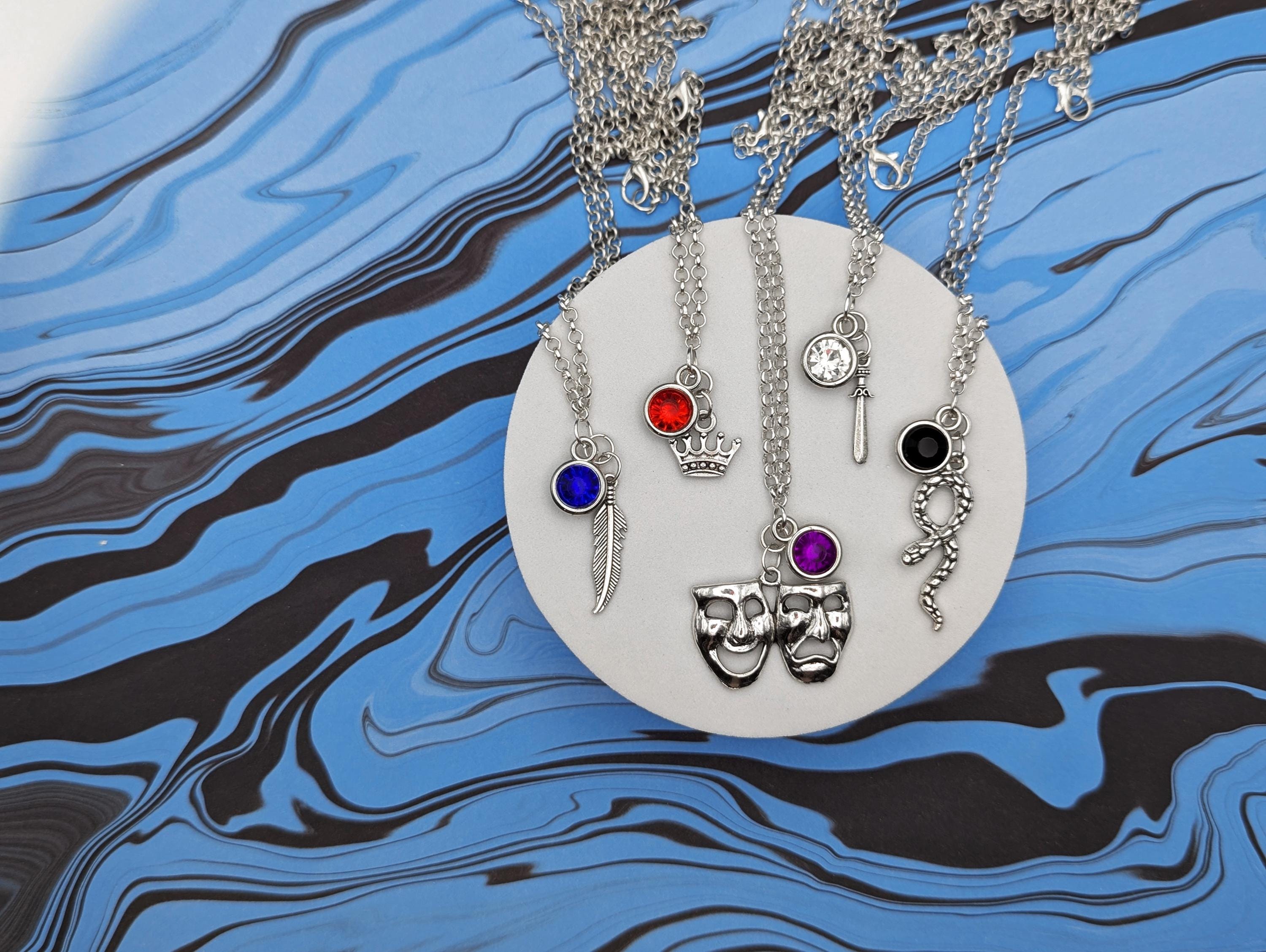 Twisted Wonderland Character Inspired Mini Jewel & Charm Necklaces - All Students / Dorms