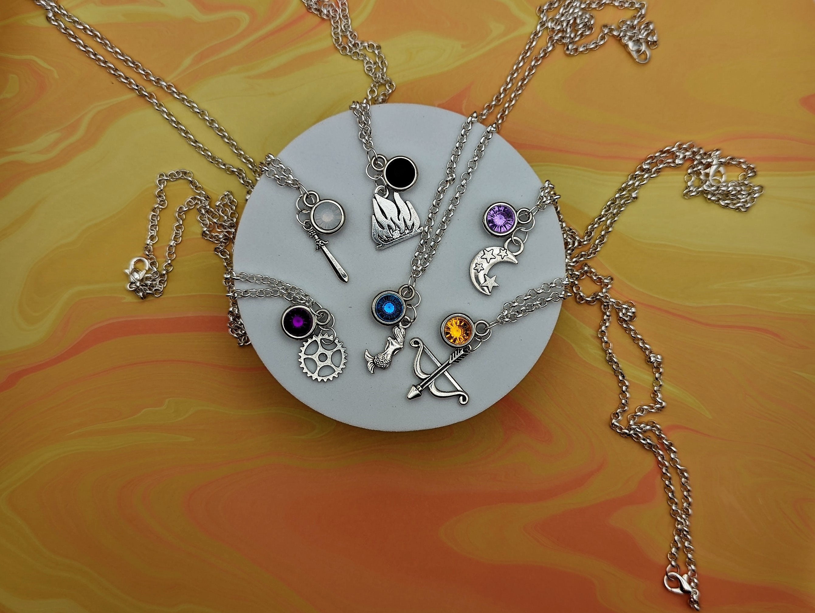 She ra Pop Character Inspired Mini Jewel Charm Necklaces All Princess Main Chars Adora Catra Bow Glimmer and More