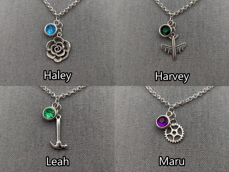 Stardew Valley Bachelor & Bachelorettes Inspired Mini Jewel and Charm Necklaces - All Romance Options image 3